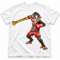 Golden Blade white tee mockup