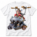 Rotor Rider white tee mockup